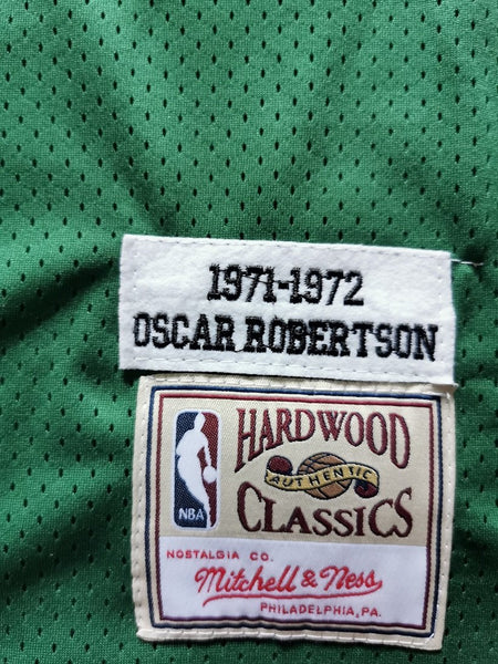 Men 01 Oscar Robertson Jersey Green Milwaukee Bucks Jersey Hardwood Classics - fastssd - NBA Jersey - nRevo