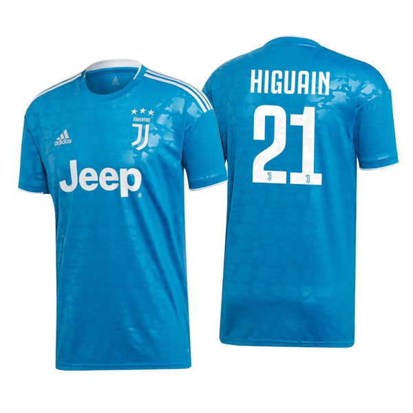 Men 21 Gonzalo Higuain Jersey Blue Away Juventus Jersey Serie A 2020 - fastssd - Soccer Jersey - CrazyKill