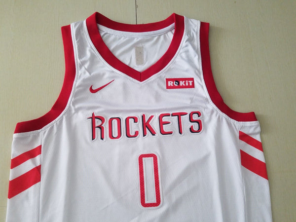 Men 0 Russell Westbrook Jersey White Houston Rockets Jersey Fanatics - fastssd - NBA Jersey - nRevo