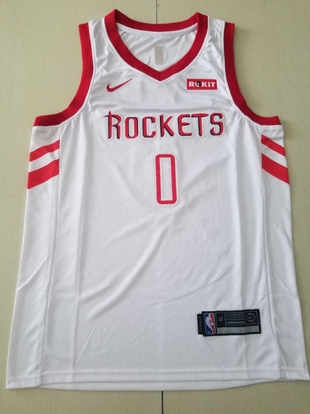Men 0 Russell Westbrook Jersey White Houston Rockets Jersey Fanatics - fastssd - NBA Jersey - nRevo