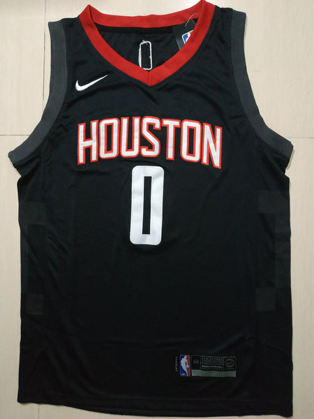 Men 0 Russell Westbrook Jersey Black Houston Rockets Jersey Swingman - fastssd - NBA Jersey - nRevo