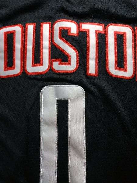 Men 0 Russell Westbrook Jersey Black Houston Rockets Jersey Swingman - fastssd - NBA Jersey - nRevo