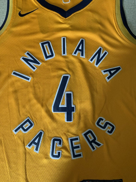 Men 04 Victor Oladipo Jersey Yellow Indiana Pacers Jersey Swingman Fanatics