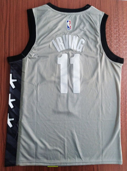 Men 11 Kyrie Irving Jersey Grey Brooklyn Nets Jersey Swingman Fanatics - fastssd - NBA Jersey - nRevo