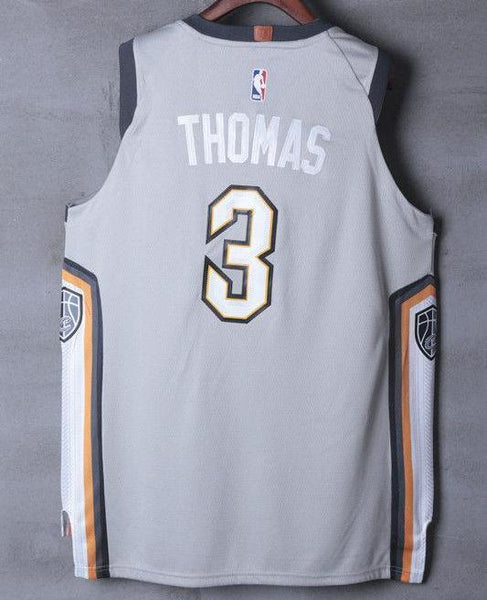 Men 3 Isaiah Thomas Jersey the Land Gray Cleveland Cavaliers Jersey City Edition - fastssd - NBA Jersey - nRevo