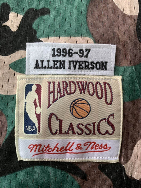 Men 03 Allen Iverson Jersey Camo Philadelphia 76ers Jersey Hardwood Classics - fastssd - NBA Jersey - nRevo