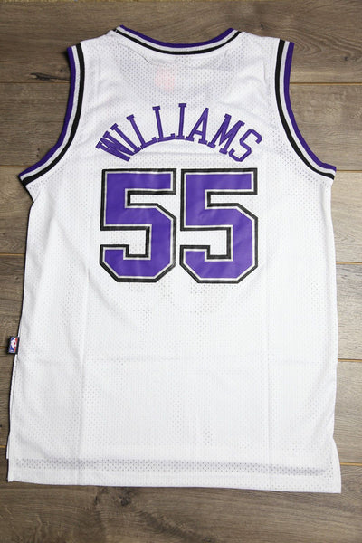 Men 55 Jason Williams Jersey White Sacramento Kings Throwback Swingman - fastssd - NBA Jersey - nRevo