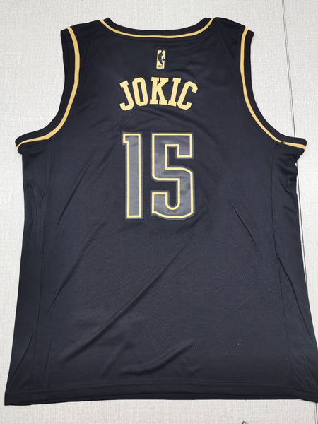 Men 15 Nikola Jokic Jersey Black Denver Nuggets Jersey Golden Edition - fastssd - NBA Jersey - nRevo