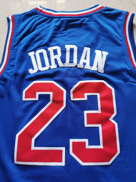 Men 23 Michael Jordan Jersey Blue All Star Chicago Bulls Jersey Hardwood Classics - fastssd - NBA Jersey - nRevo