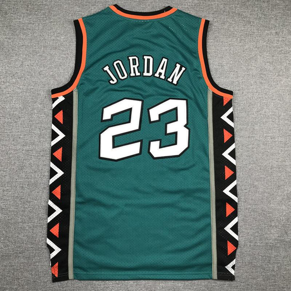 Men 23 Michael Jordan Jersey Dark Green Chicago Bulls Jersey Hardwood Classics