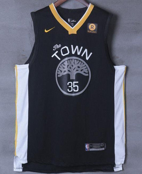 Men 35 Kevin Durant the Town Jersey Black Golden State Warriors Player - fastssd - NBA Jersey - nRevo