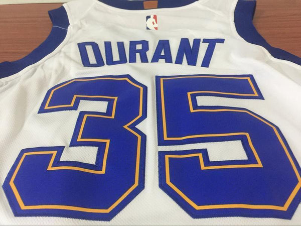 Men Golden State Warriors 35 Kevin Durant the Town Jersey White Fans - fastssd - NBA Jersey - nRevo