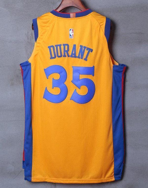 Men 35 Kevin Durant the Bay Jersey Yellow Golden State Warriors Player - fastssd - NBA Jersey - nRevo