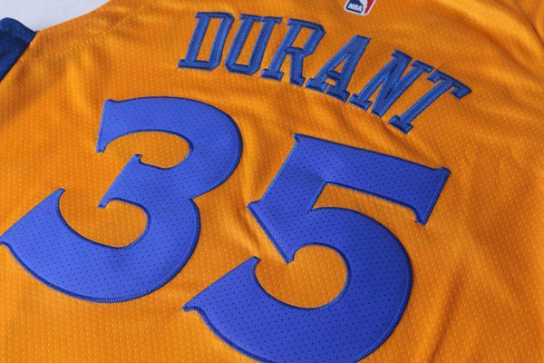 Men 35 Kevin Durant the Bay Jersey Yellow Golden State Warriors Player - fastssd - NBA Jersey - nRevo