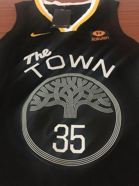 Men 35 Kevin Durant the Town Jersey Black Golden State Warriors Fans - fastssd - NBA Jersey - nRevo