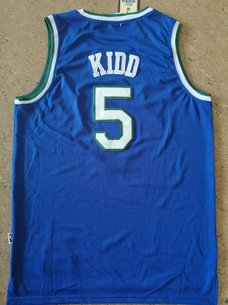 Men 05 Jason Kidd Jersey Blue Dallas Mavericks Jersey Hardwood Classics