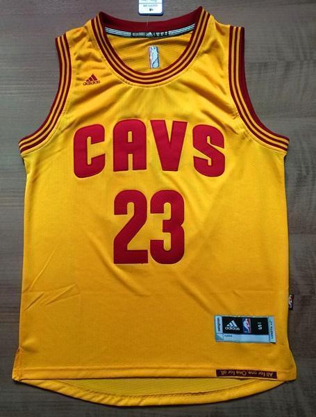 Men CAVS 23 Lebron James Swingman Jersey Yellow Cleveland Cavaliers Jersey - fastssd - NBA Jersey - nRevo