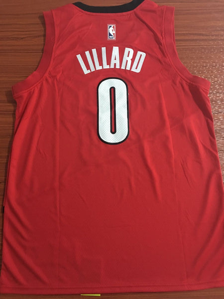 Men 0 Damian Lillard Jersey Red Rip City Portland Trail Blazers Jersey Swingman Fanatics - fastssd - NBA Jersey - nRevo
