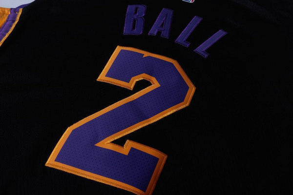 Men 2 Lonzo Ball Jersey Black Los Angeles Lakers Jersey Swingman Player - fastssd - NBA Jersey - nRevo