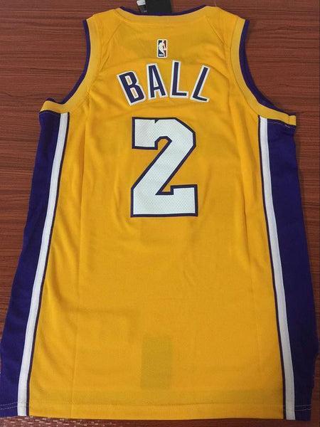 Men 2 Lonzo Ball Jersey Yellow Los Angeles Lakers Jersey Swingman Fanatics - fastssd - NBA Jersey - nRevo