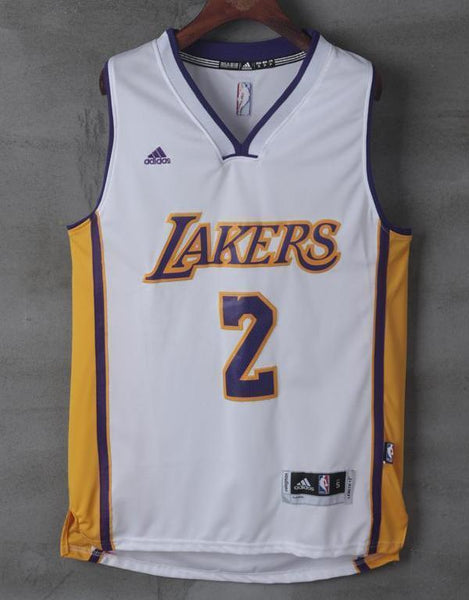 Men 2 Lonzo Ball Jersey White Los Angeles Lakers Jersey Throwback Swingman - fastssd - NBA Jersey - nRevo