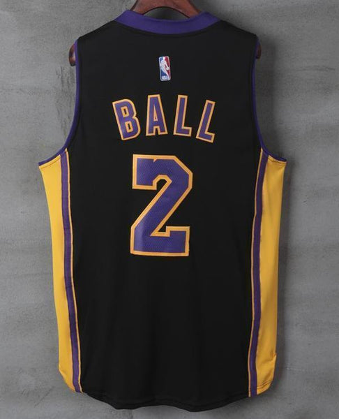 Men 2 Lonzo Ball Swingman Jersey Black Los Angeles Lakers Jersey Swingman - fastssd - NBA Jersey - nRevo