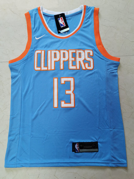 Men 13 Paul George Jersey Blue Los Angeles Clippers Jersey Swingman Fanatics - fastssd - NBA Jersey - nRevo