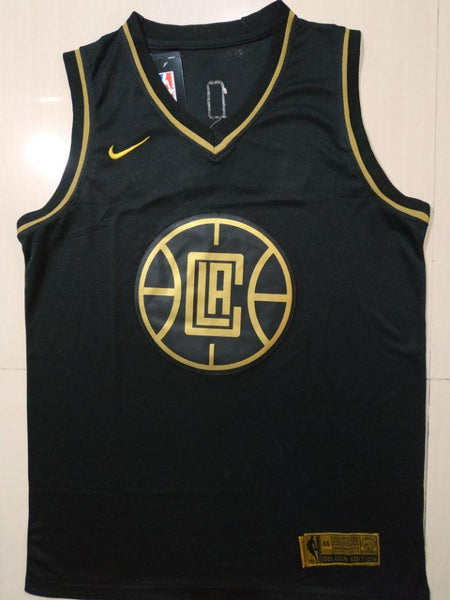 Men 02 Kawhi Leonard Jersey Black Los Angeles Clippers Jersey Golden Edition - fastssd - NBA Jersey - nRevo