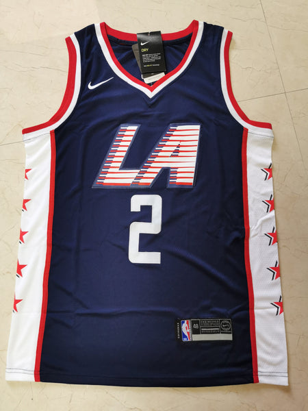 Men 02 Kawhi Leonard Jersey Blue Los Angeles Clippers Jersey Swingman Fanatics - fastssd - NBA Jersey - nRevo
