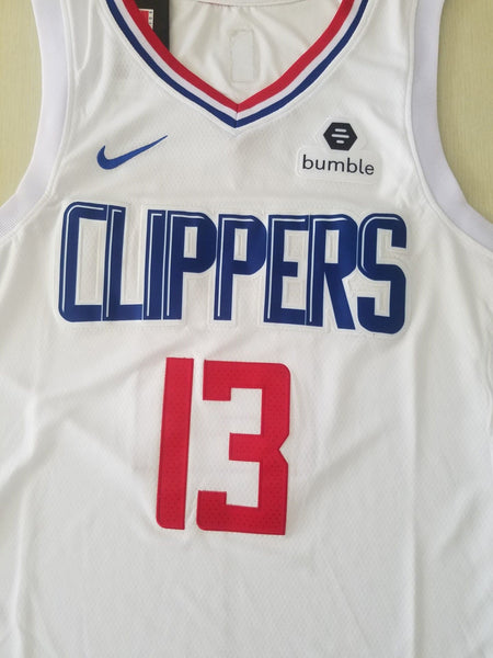 Men 13 Paul George Jersey White Los Angeles Clippers Jersey Swingman Fanatics - fastssd - NBA Jersey - nRevo