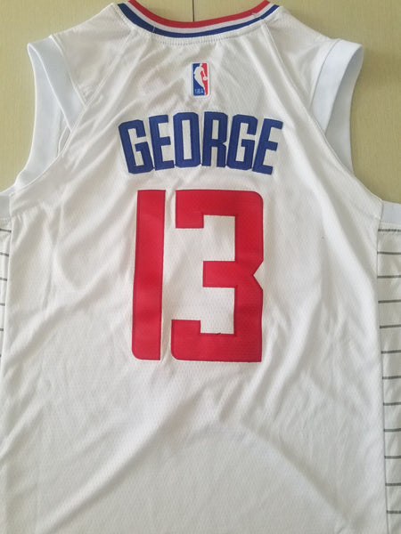 Men 13 Paul George Jersey White Los Angeles Clippers Jersey Swingman Fanatics - fastssd - NBA Jersey - nRevo