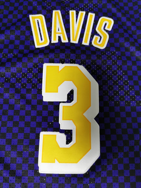 Men 3 Anthony Davis Jersey Purple Los Angeles Lakers Jersey Hardwood Classics - fastssd - NBA Jersey - nRevo