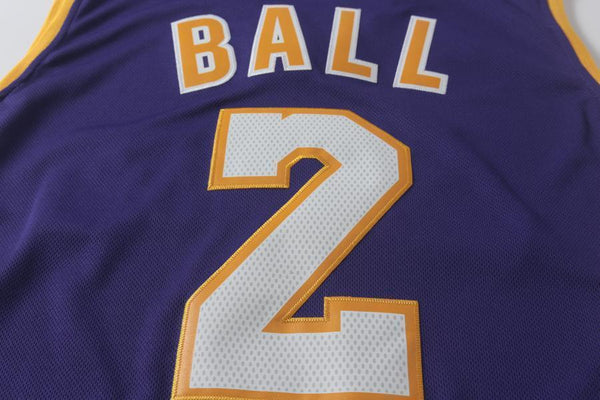 Men 2 Lonzo Ball Swingman Jersey Purple Los Angeles Lakers Jersey Swingman - fastssd - NBA Jersey - nRevo