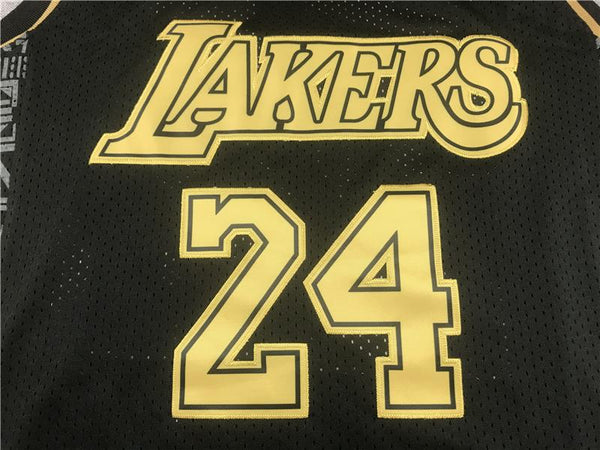 Men 24 Kobe Bryant Jersey Golden Black Los Angeles Lakers Jersey Swingman Fanatics - fastssd - NBA Jersey - nRevo