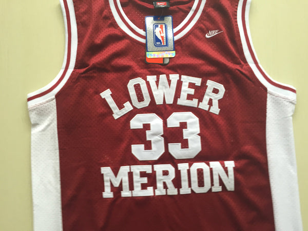 Men 33 Kobe Bryant Jersey Red Lower Merion Jersey Swingman - fastssd - NBA Jersey - nRevo