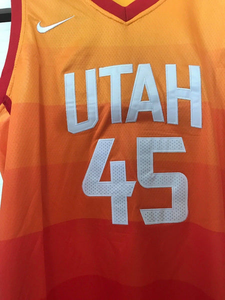 Men 45 Donovan Mitchell Jersey City edition Yellow Orange Utah Jazz - fastssd - NBA Jersey - nRevo