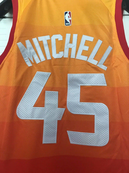 Men 45 Donovan Mitchell Jersey City edition Yellow Orange Utah Jazz - fastssd - NBA Jersey - nRevo