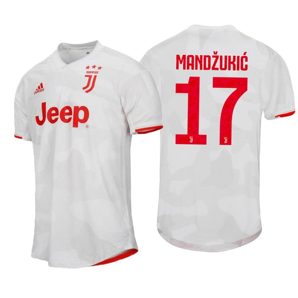 Men 17 Mario Mandzukic Jersey White Away Juventus Jersey Serie A 2020 - fastssd - Soccer Jersey - CrazyKill