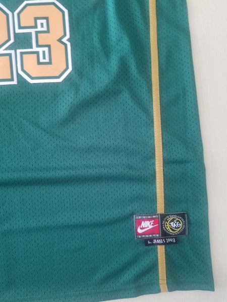 Men 23 Lebron James Jersey Green Mary Irish High School Jersey Swingman - fastssd - NBA Jersey - nRevo