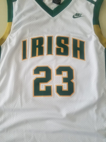 Men 23 Lebron James Jersey White Mary Irish High School Jersey Swingman - fastssd - NBA Jersey - nRevo
