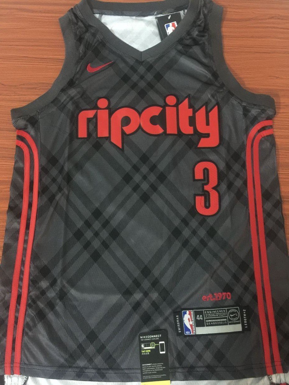 Men 3 C.J. McCollum City Jersey Black Portland Trail Blazers Swingman Jersey - fastssd - NBA Jersey - nRevo