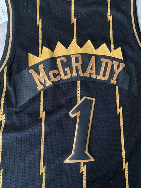 Men 01 Tracy McGrady Jersey Black Toronto Raptors Jersey Hardwood Classics - fastssd - NBA Jersey - nRevo