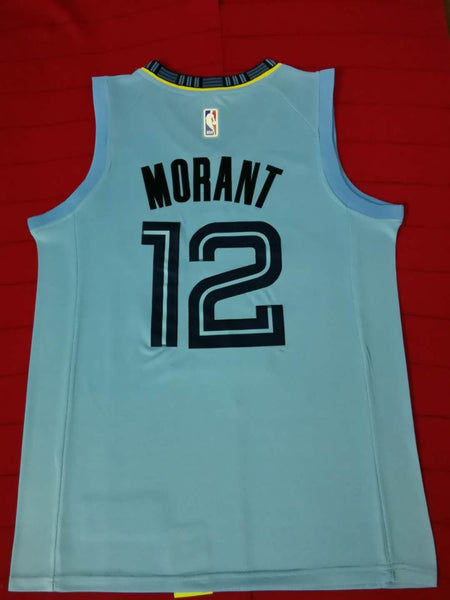 Men 12 Ja Morant Jersey Blue Memphis Grizzlies Jersey Throwback Swingman - fastssd - NBA Jersey - nRevo