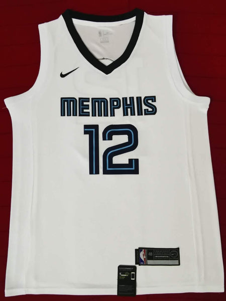 New Men 12 Ja Morant Jersey White Memphis Grizzlies Jersey Throwback Swingman - fastssd - NBA Jersey - nRevo