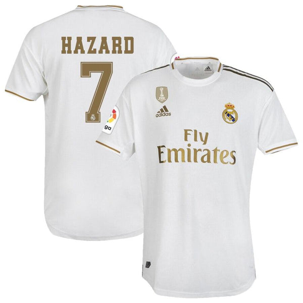 Men 07 Eden Hazard Jersey White Home Real Madrid Jersey LaLiga 2020 - fastssd - Soccer Jersey - CrazyKill