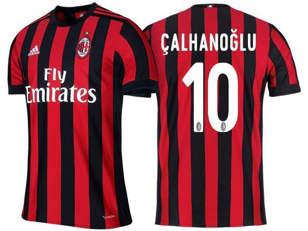 Men 10 Hakan Calhanoglu Jersey Home Soccer AC Milan Jersey 2018 Serie A - fastssd - Soccer Jersey - CrazyKill