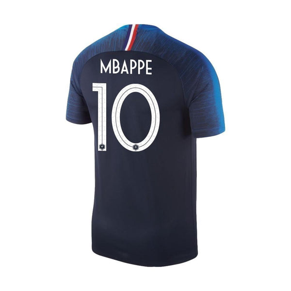 Men #10 Kylian Mbappe Jersey Blue France National 2018 FIFA World Cup - fastssd - Soccer Jersey - CrazyKill