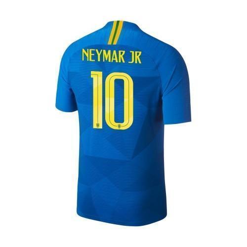 Men #10 Neymar Jersey Away Brazil National 2018 FIFA World Cup - fastssd - Soccer Jersey - CrazyKill