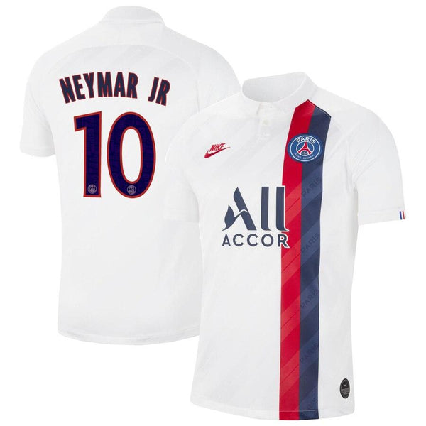Men 10 Neymar Santos Jersey White Away Paris Saint Germain Jersey Ligue 1 2020 - fastssd - Soccer Jersey - CrazyKill