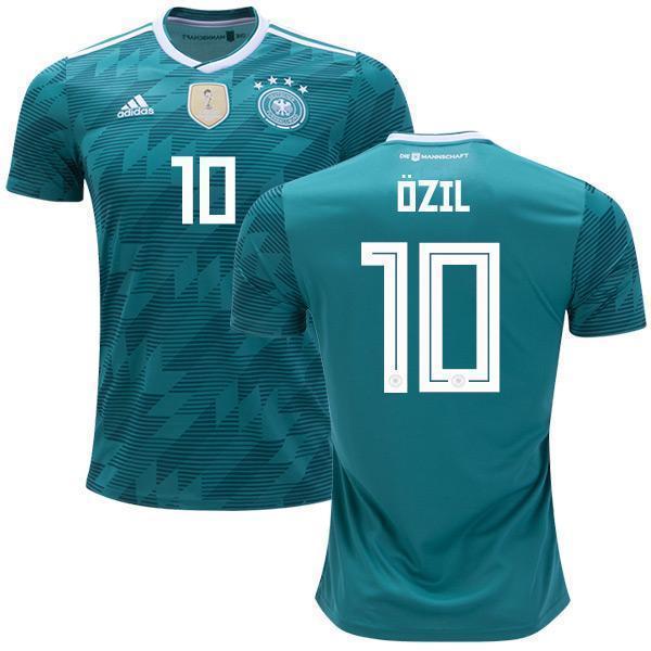 Men #10 Ozil Jersey Away Germany National 2018 FIFA World Cup - fastssd - Soccer Jersey - CrazyKill